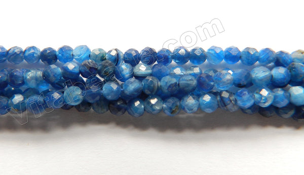 Deep Blue Kyanite Natural AAA  -  Small Faceted Round 15"