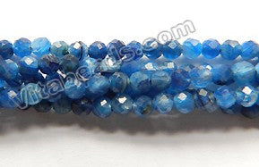 Deep Blue Kyanite Natural AAA  -  Small Faceted Round 15"