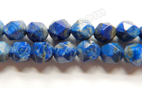 Lapis Lazuli AA  -  Diamond Cut faceted Round  15"