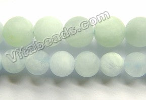 Matte Light Aquamarine Natural  -  Smooth Round 15"