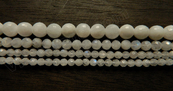 Rainbow Moonstone Natural A  -  Faceted Round 15"