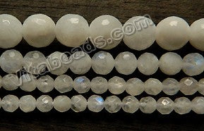 Rainbow Moonstone Natural A  -  Faceted Round 15"