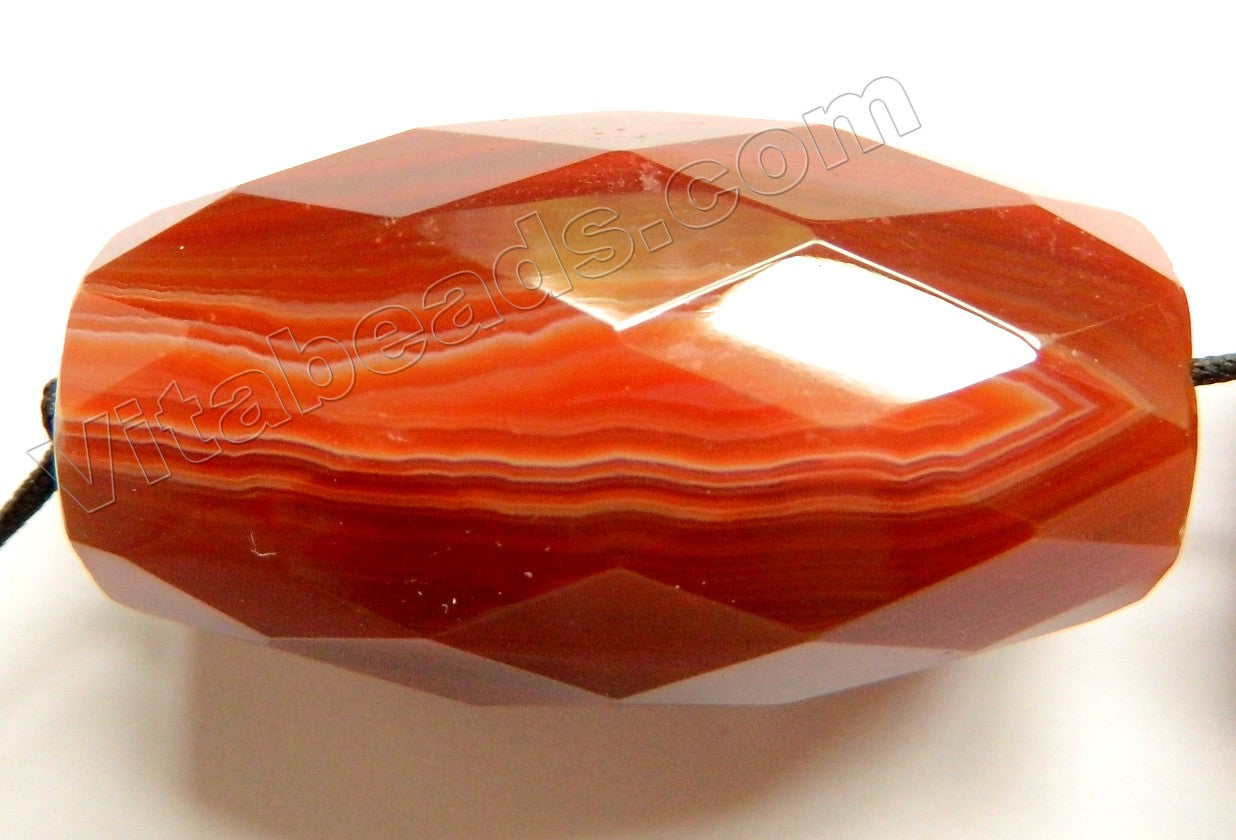 Carnelian Dark - Jumbo Faceted Egg Master Piece Pendant