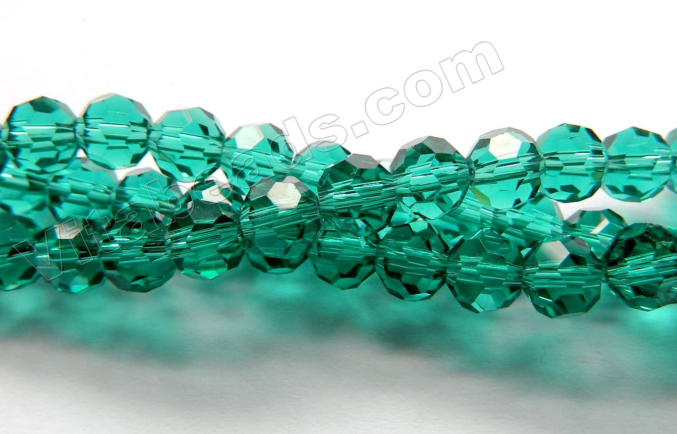 Emerald Crystal Quartz  -  Faceted Round   10"