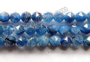 Deep Blue Kyanite Natural AAA  -  Diamond Cut Faceted Round 15"