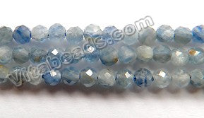 Light Blue Kyanite Natural A  -  Small Faceted Round 15"