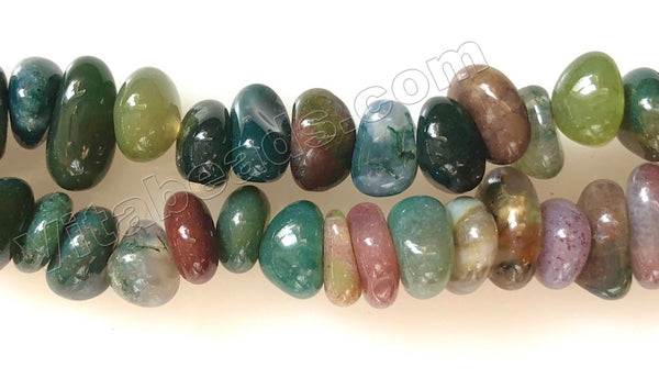 Fancy Jasper A  -  Center Drilled Nuggets  16"