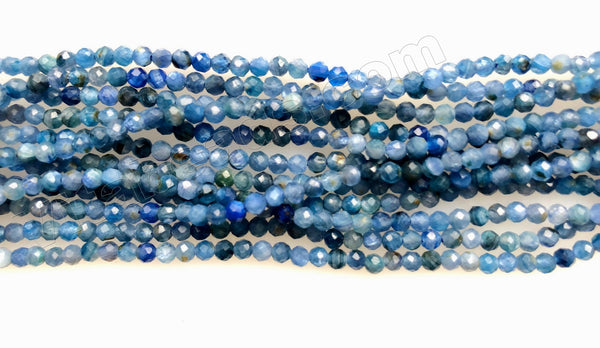 Deep Blue Kyanite Natural AAA  -  Small Faceted Round 15"