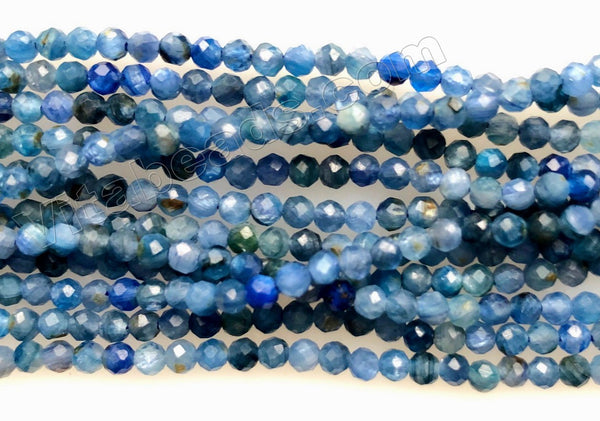 Deep Blue Kyanite Natural AAA  -  Small Faceted Round 15"