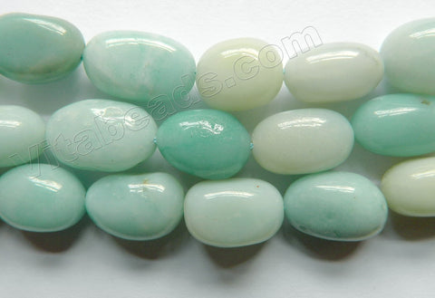 Amazonite  -  Smooth Tumble Nuggets  16"