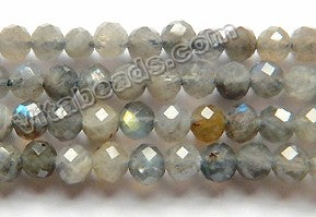 Labradorite Natural AAA  -  Fine Cut Faceted Rondels  15"