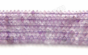 Amethyst Natural AA  -  Small Faceted Button, Saucer 15"