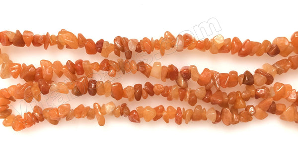 Red Aventurine Dark  -  Chips 36"