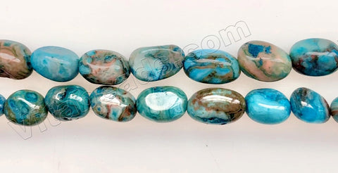 Blue Brazilian Agate  -  Small Nuggets  16"