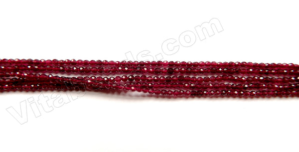 Garnet Jade  -  Small Faceted Round  15"