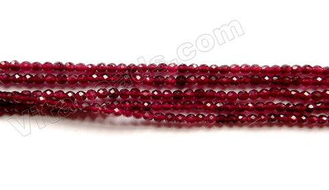 Garnet Jade  -  Small Faceted Round  15"