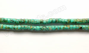 Africa Turquoise A  -  Small Heishi 16"