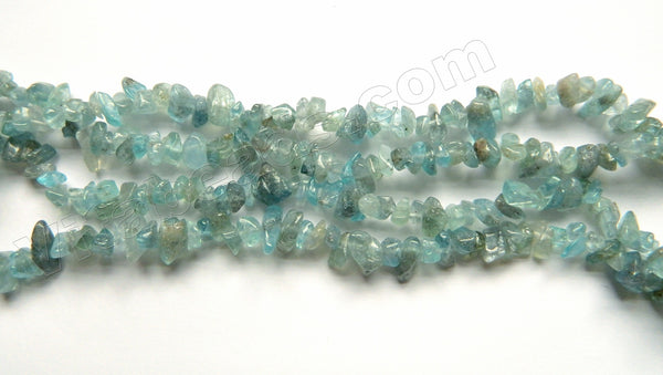 Transparent Blue Apatite  -  Small Chips 34"