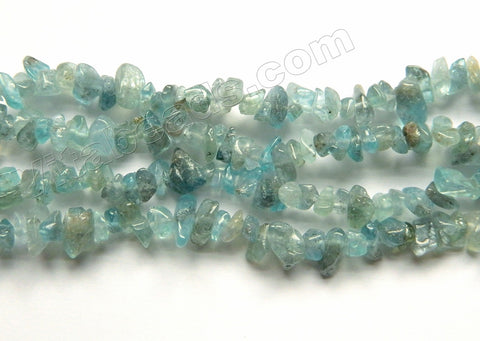 Transparent Blue Apatite  -  Small Chips 34"