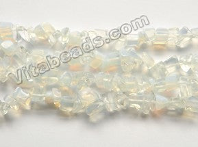 Synthetic White Opal  -  Chips 34"