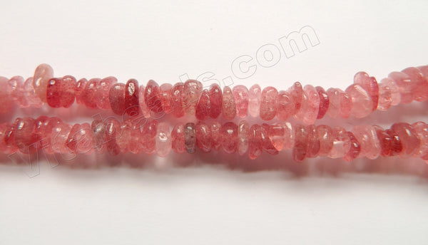 Strawberry (Ruby) Quartz A  -  Center Drilled Saucer  16"