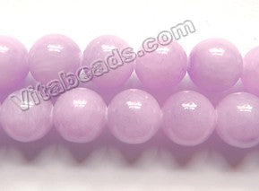 Light Purple Mashan Jade  -  Smooth Round  16"