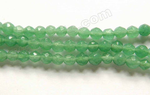 Green Aventurine (Dark)  -  Faceted Round  16"