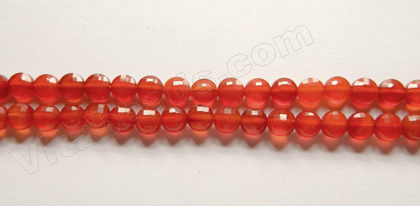 Carnelian A  -  Faceted Coins  15"