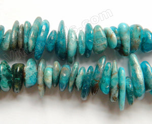Apatite A  -  Center Drilled Slice Chips 16"