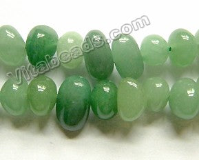 Green Aventurine  -  Center Drilled Tumble  16"