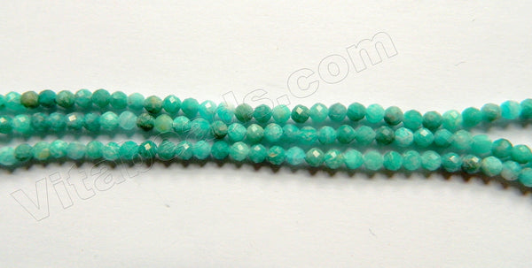Russian Amazonite Opal Natural A  -   Small Faceted Round  15"