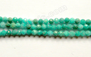 Russian Amazonite Opal Natural A  -   Small Faceted Round  15"