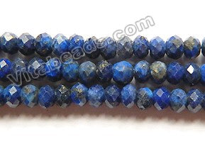 Lapis Lazuli AAA  -  Faceted Rondels  15"