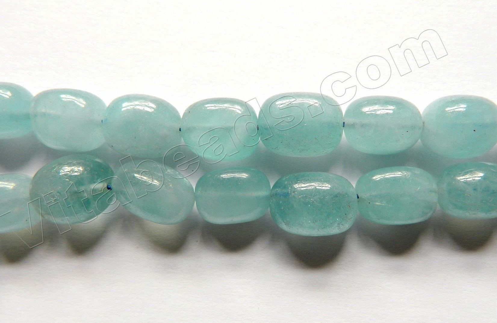 Aquamarine Natural  -  Smooth Tumble  16"