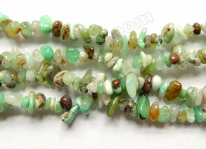 Natural Green Opal w/ Brown  -  Chips  32"
