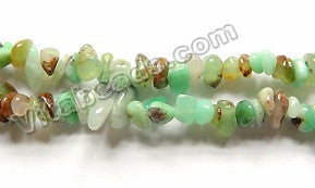 Natural Green Opal w/ Brown  -  Chips  32"