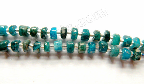 Apatite Natural A  -  Smooth Heishi w/ Spacer  16"