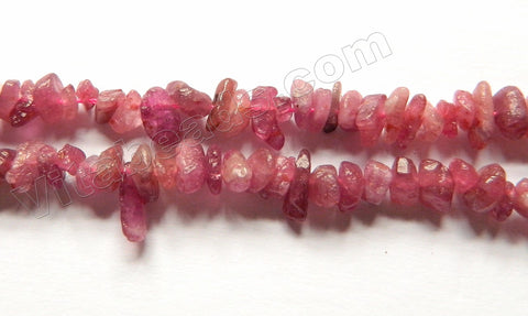 Raw Pink Tourmaline AAA  -  Small Chips  16"