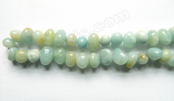 Amazonite  -  Center Drilled Round Tumble  16"  