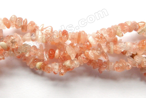 Orange Sunstone Natural   -  Small Chips 35"