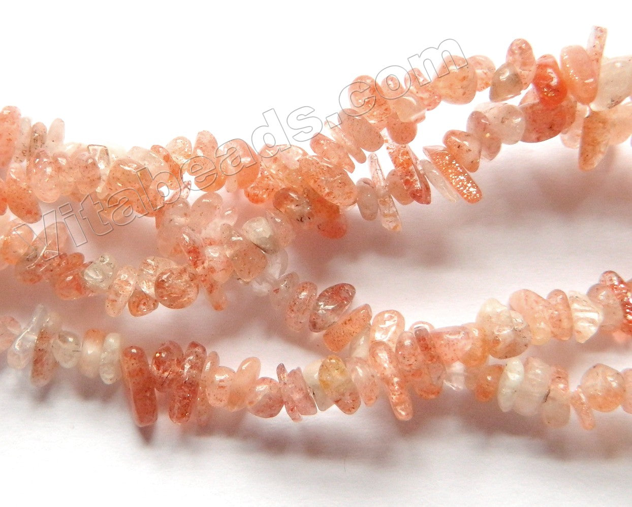 Orange Sunstone Natural   -  Small Chips 35"