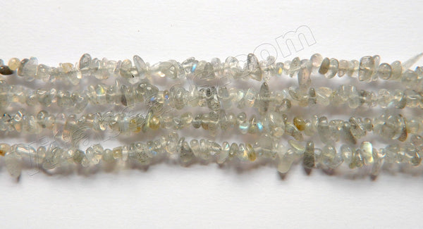 Light Labradorite Natural AAA  -  Small Chip Nuggets  34"