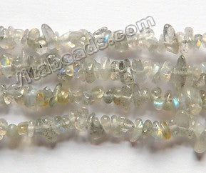 Light Labradorite Natural AAA  -  Small Chip Nuggets  34"