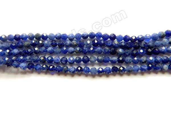 Sodalite AAA -   Small Faceted Round  15.5"