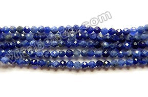 Sodalite AAA -   Small Faceted Round  15.5"