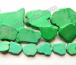 Bright Spring Green Turquoise  -  Irregular Slabs  16"