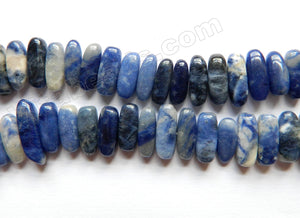 Sodalite  -  Center Drilled Smooth Rectangles  16"