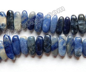 Sodalite  -  Center Drilled Smooth Rectangles  16"