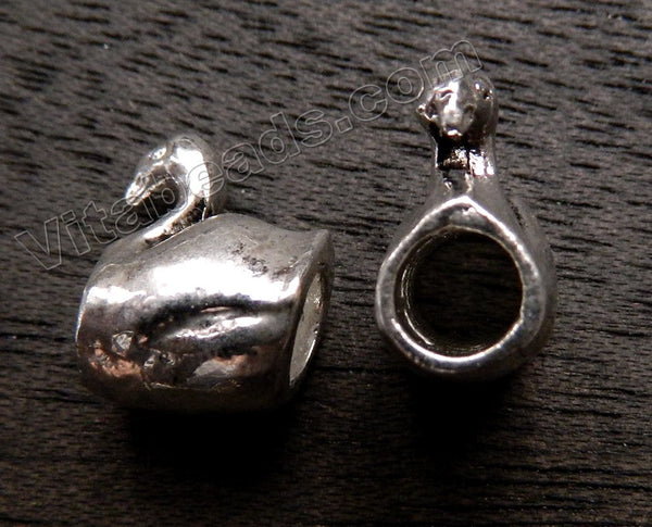 Metal Charm - 5mm hole Swan A - 190