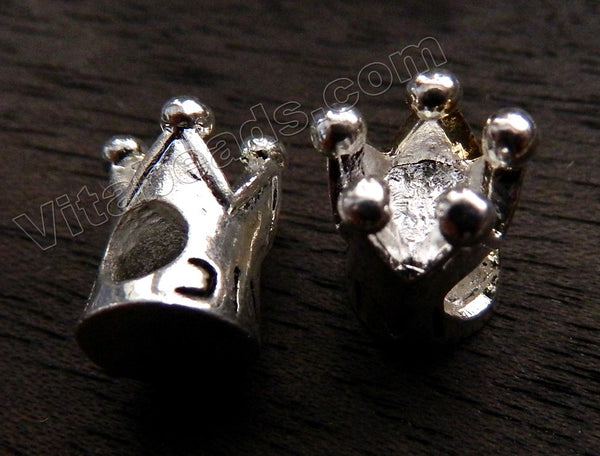 Metal Charm - 5mm hole Crown A - 089